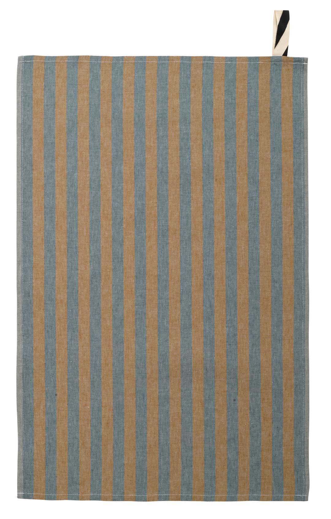 tea towel cotton stripes ray nuts